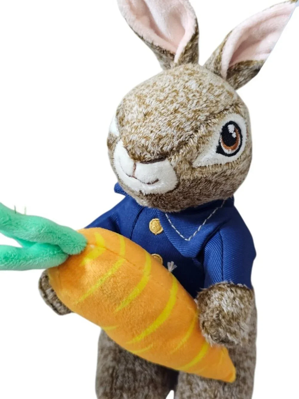 Set of 2 Peter Rabbit Plush w/Clips Bunny And Goose (7.5